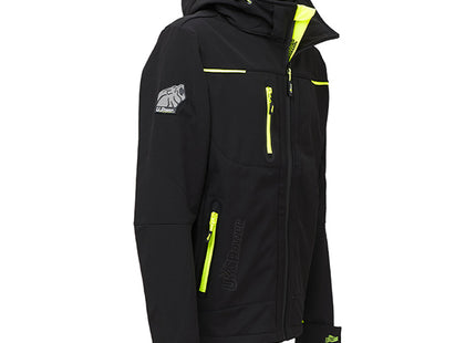 U-POWER GIACCA TECNICA IN SOFTSHELL SPACE COLORE BLACK CARBON TG.L