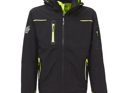 U-POWER GIACCA TECNICA IN SOFTSHELL SPACE COLORE BLACK CARBON TG.L