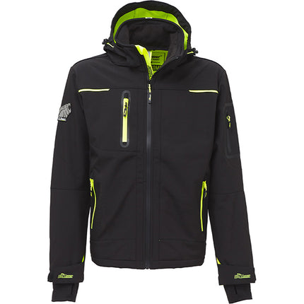 U-POWER GIACCA TECNICA IN SOFTSHELL SPACE COLORE BLACK CARBON TG.S