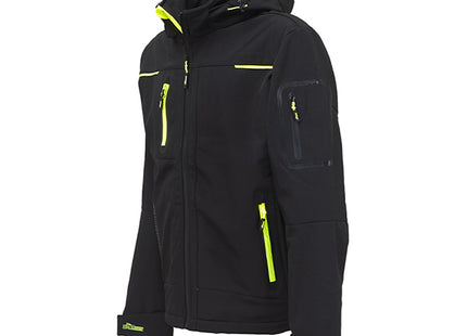 U-POWER GIACCA TECNICA IN SOFTSHELL SPACE COLORE BLACK CARBON TG.L