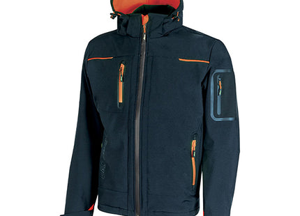 U-POWER GIACCA TECNICA IN SOFTSHELL SPACE COLORE DEEP BLUE TG.M