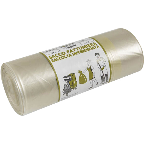 ELEPACKING SACCHI SPAZZATURA AMBRA CM 90X120 LT140 MY80 PZ 7