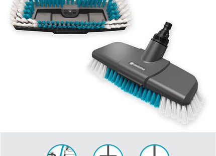 GARDENA 18816 CLEAN SYSTEM SPAZZOLONE CON RASCHIETTO