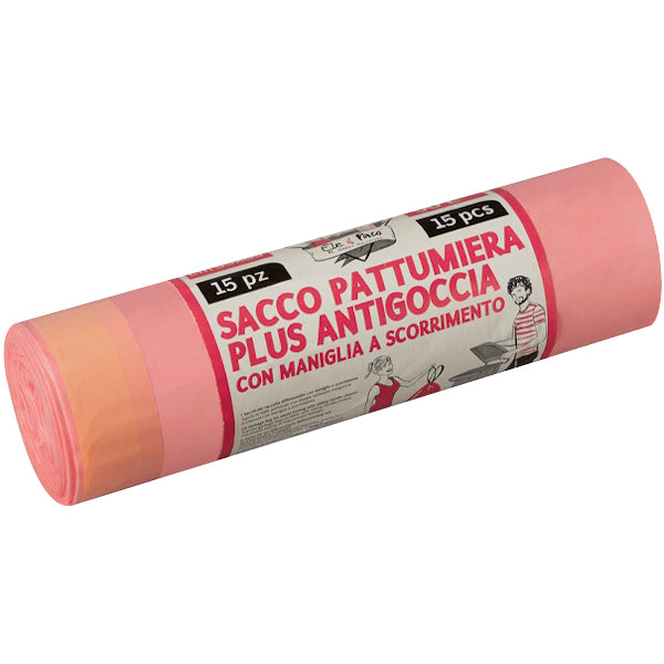 ELEPACKING SACCHI SPAZZATURA PROFUMATI ROSA CM55X65 LT50 PZ15