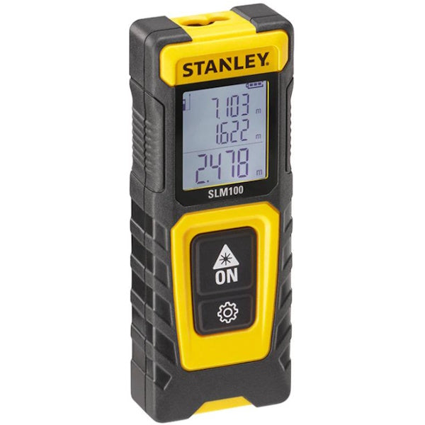 STANLEY MISURATORE LASER SLM100 DISTANZA MISURABILE MAX MT30