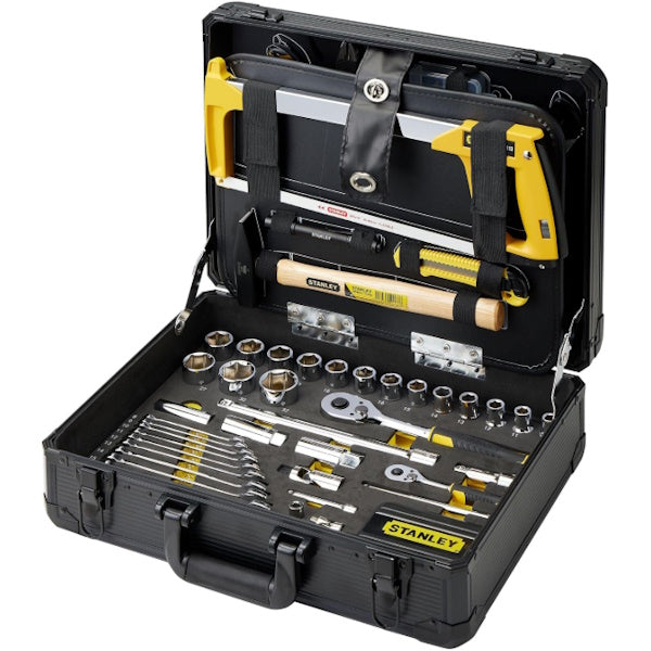 STANLEY VALIGIA IN ALLUMINIO CON 142 UTENSILI ORGANIZZATI IN 4 SCOMPARTI