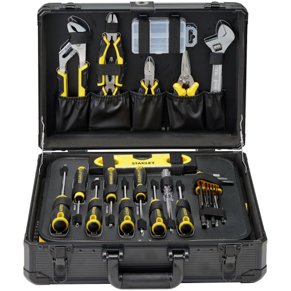 STANLEY VALIGIA IN ALLUMINIO CON 142 UTENSILI ORGANIZZATI IN 4 SCOMPARTI