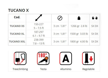 CASTELLARI SVETTATOIO TELESCOPICO TUCANO X