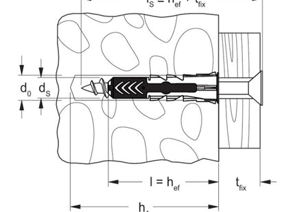 FISCHER TASSELLO DUOPOWER IN BI-MATERIALE SENZA VITE