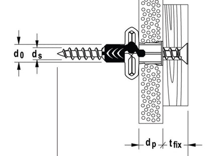 FISCHER TASSELLO DUOPOWER S IN BI-MATERIALE CON VITE