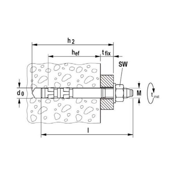 FISCHER TASSELLO EXA IN ACCIAIO A DOPPIO CONO