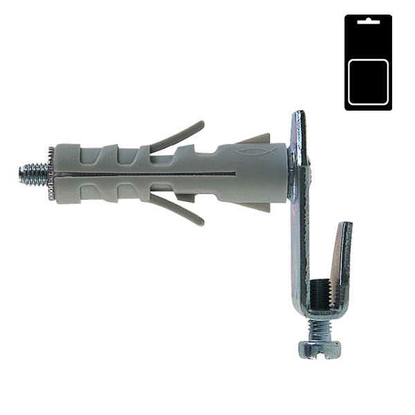 FISCHER TASSELLI IN NYLON CON GANCIO PIATTO SB12/10 K BLISTER PZ2