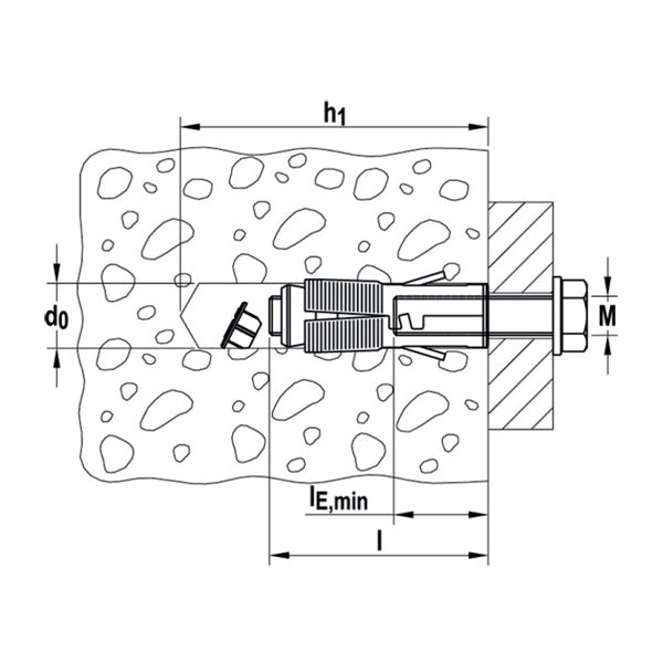 FISCHER TASSELLO SLM IN ACCIAIO SENZA VITE