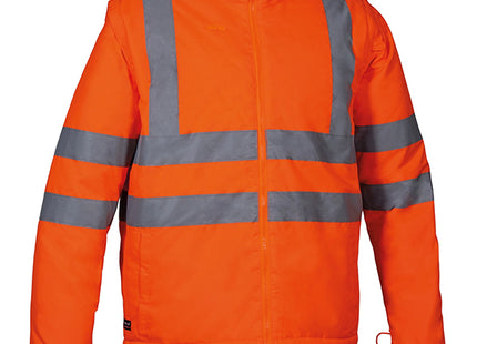 COFRA GIACCA ALTA VISIBILITA' TELSEN 3 IN 1 ARANCIO FLUO/NAVY TG.M*