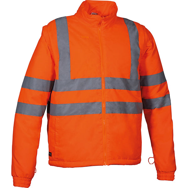 COFRA GIACCA ALTA VISIBILITA' TELSEN 3 IN 1 ARANCIO FLUO/NAVY