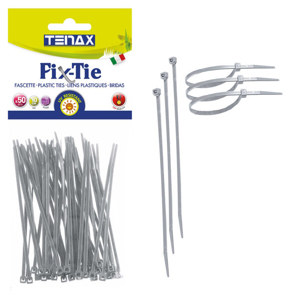 TENAX FASCETTE MULTIUSO ART. FIX-TIE COLORE ARGENTO