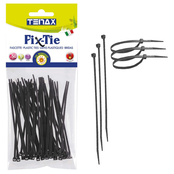 TENAX FASCETTE MULTIUSO ART. FIX-TIE COLORE NERO