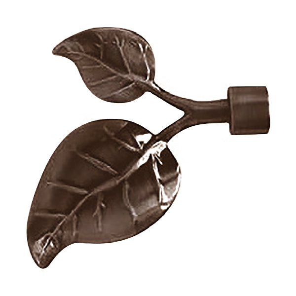 EMMEBI TERMINALE PER BASTONI MOD. CALLA D.MM20 NERO/RAMATO CONF.PZ2*