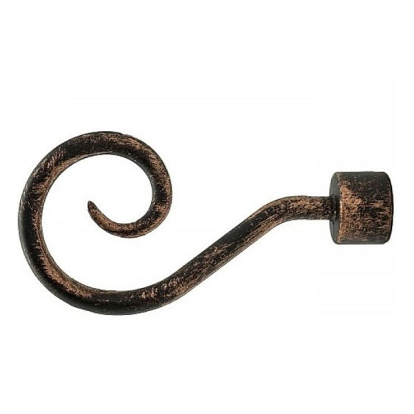 EMMEBI TERMINALE PER BASTONI MOD. VIOLA D.MM20 NERO/RAMATO CONF.PZ2*