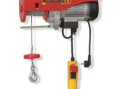 L'EUROPEA ELEVATORE TT200TS PORTATA KG200 TIRO FUNE MT18 750W 220V
