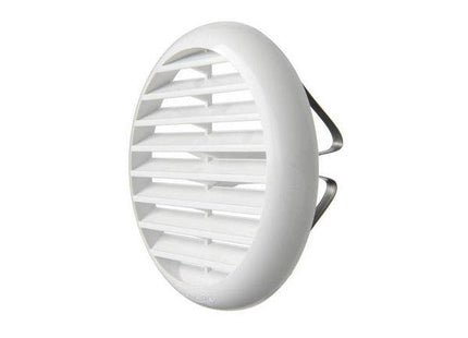 LA VENTILAZIONE GRIGLIA IN ABS TONDA CON MOLLE D.MM175 BIANCO