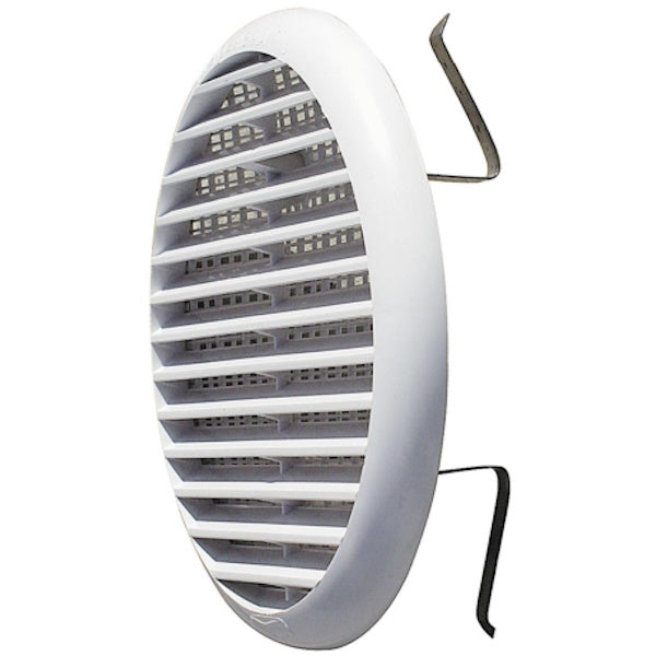 LA VENTILAZIONE GRIGLIA IN ABS TONDA CON MOLLE COLORE BIANCO