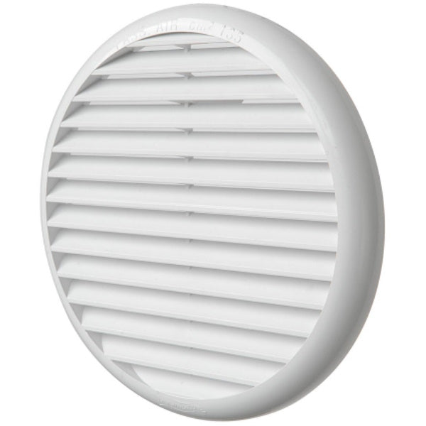LA VENTILAZIONE GRIGLIA IN ABS TONDA CON MOLLE D.MM175 BIANCO