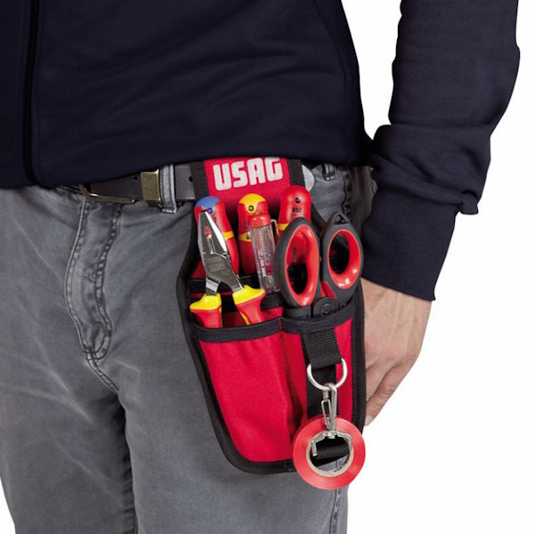 USAG  007 MV BORSA PORTAUTENSILI DA CINTURA IN TESSUTO