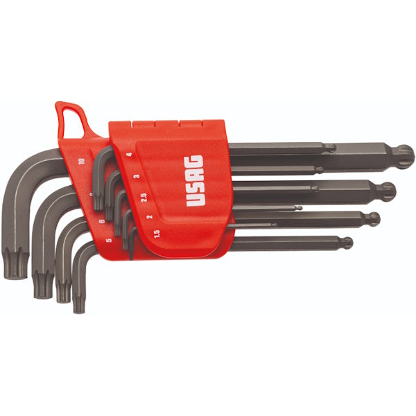 USAG  280 X/S9 9 CHIAVI MASCHIO ESAGONALI X-GRIP SFERICHE SERIE
