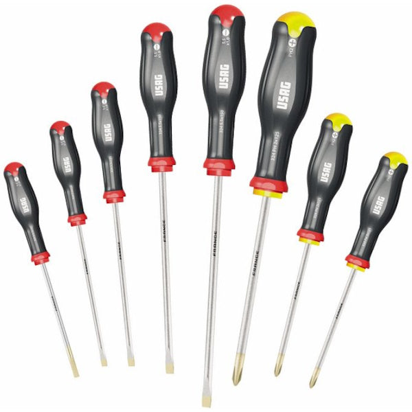 USAG  324 SH8 SERIE DI 8 GIRAVITI A TAGLIO E A CROCE PHILLIPS