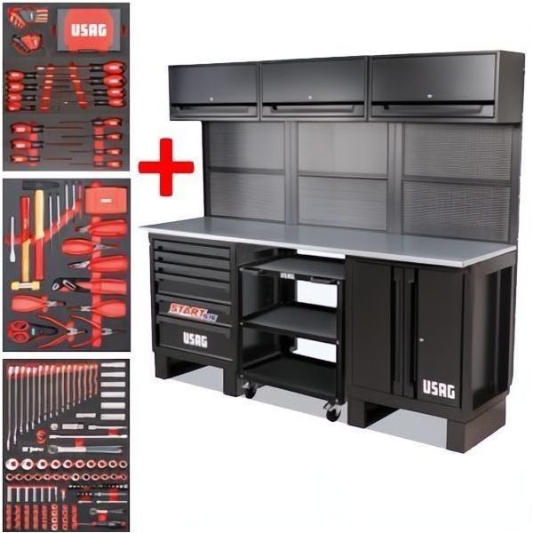 USAG 516 SA/STBM ARREDO PER OFFICINA CON ASSORTIMENTO 296 UTENSILI