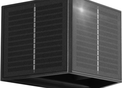 CENTURY APPLIQUE SOLARE LED UP&DOWN QUADRATA NERA 3,3W 4000K 70LM IP54