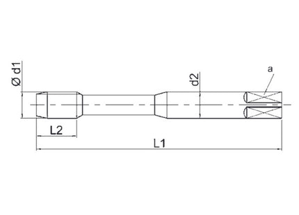 UFS MASCHIO MACCHINA E60 ELICA 40° HSS-E PER FORI CIECHI M 4X0,7