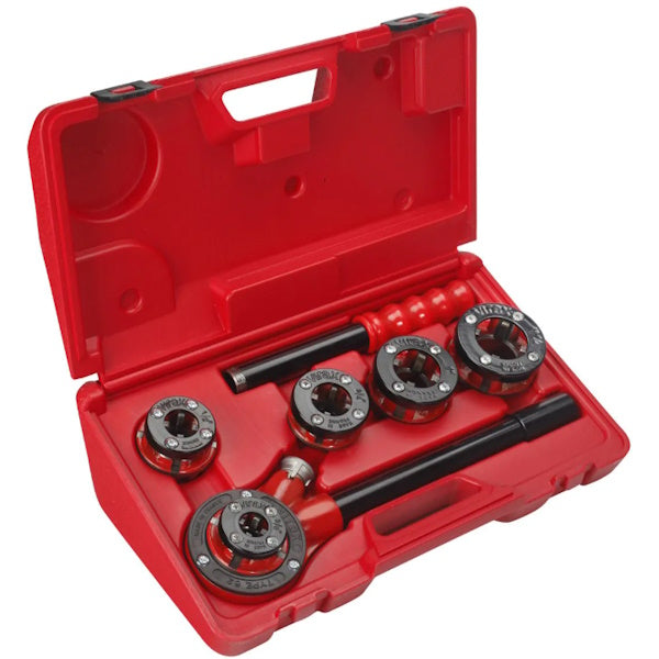 VIRAX FILIERE IN VALIGETTA DI PLASTICA DA 3/8" A 1"1/4