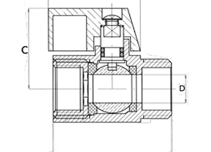 GT COMIS ART 352 VALVOLA A SFERA MINI M/F