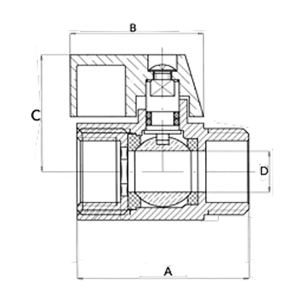 GT COMIS ART 352 VALVOLA A SFERA MINI M/F
