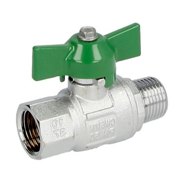 GT COMIS ART 388 VALVOLA A SFERA PER ACQUA IN OTTONE CON FARFALLA M/F