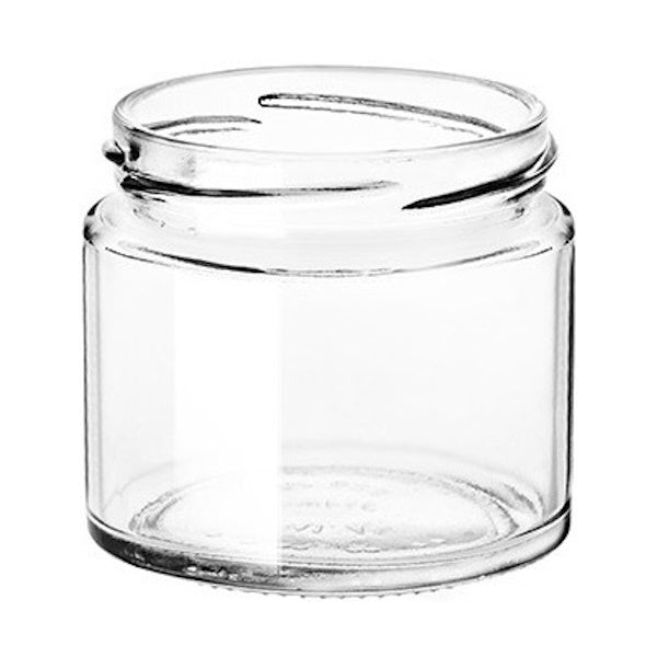 VASO IN VETRO CEE PER ALIMENTI ML.212 SENZA CAPSULA D.MM63