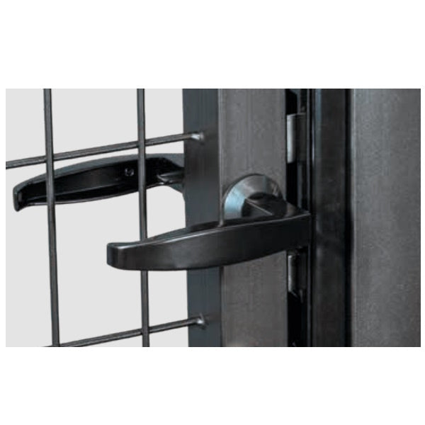 CAVATORTA CANCELLO IN FERRO PLASTIFICATO COLORE ANTRACITE CM100X100