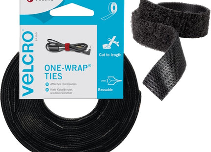 VELCRO FASCETTA RIAPRIBILE ONE WRAP NERO MM10X5MT