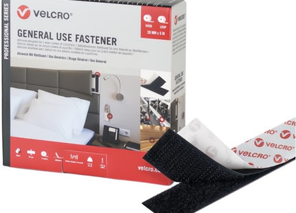 VELCRO SISTEMA DI FISSAGGIO ADESIVO GENERAL USE FASTENER MM20X5MT