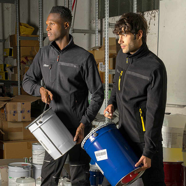 U-POWER FELPA IN PILE CON ZIP VENUS COLORE ASPHALT GREY