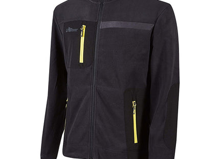 U-POWER FELPA IN PILE CON ZIP VENUS COLORE BLACK CARBON