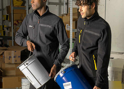 U-POWER FELPA IN PILE CON ZIP VENUS COLORE BLACK CARBON