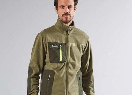 U-POWER FELPA IN PILE CON ZIP VENUS COLORE BURNT OLIVE