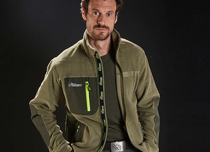 U-POWER FELPA IN PILE CON ZIP VENUS COLORE BURNT OLIVE