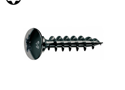 MUSTAD VITE PANELVIT FC TX NEROPLUS PER LEGNO ALLUMINIO PVC D.MM6,0X40