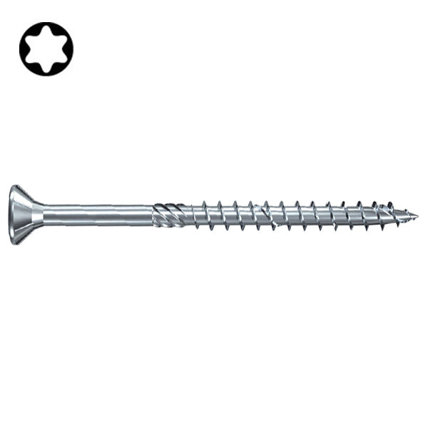 FISCHER VITI PER LEGNO FPF-ST ZPP TSP TX40 ZINCATA BIANCA