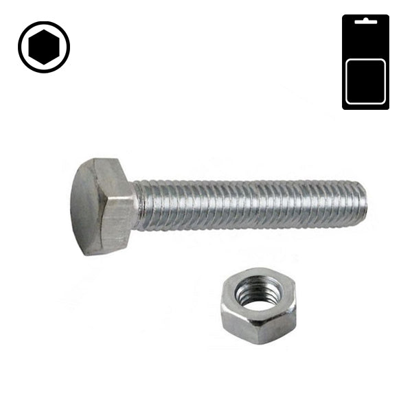 SODIFER VITI PER METALLO TE CON DADO ZINCATO BIANCO IN CONF.BLISTER