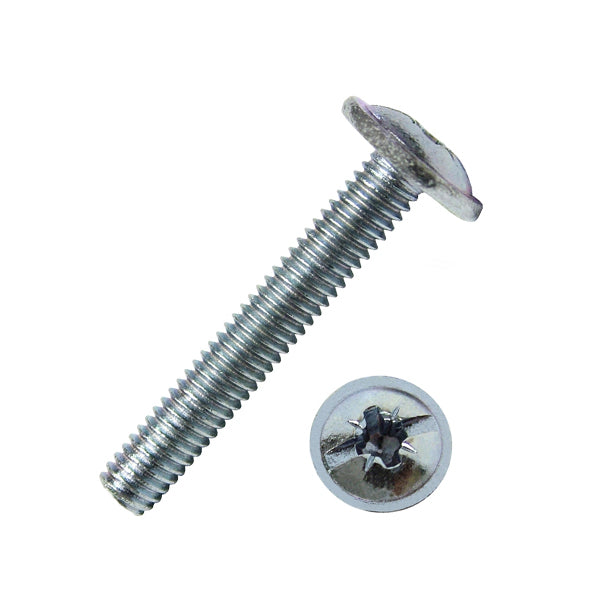 SODIFER VITI TESTA BOMBATA LARGA ZINCO CROMATE IN CONF.BLISTER